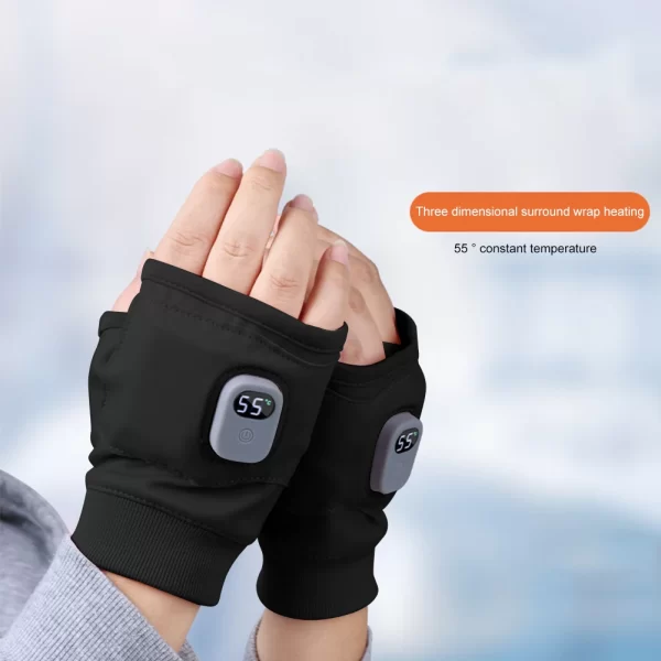 Rechargeable Heated Gloves 360 Degree Thermal Heated Gloves Winter Windproof - Image 11