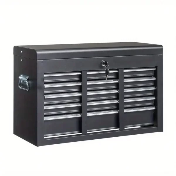 5-Drawer Tool Chest Metal Tool Box Storage Cabinet Organizer with Lock & Keys - Image 5