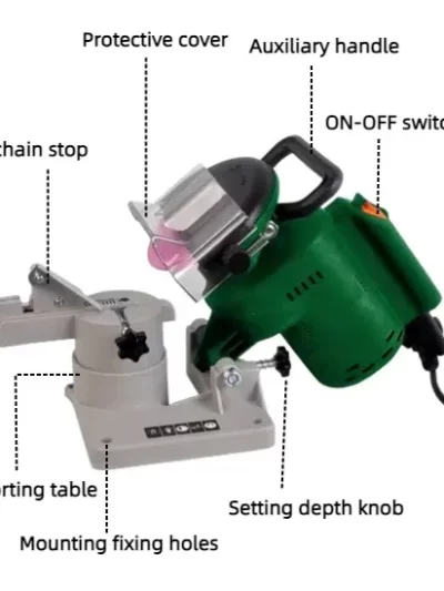 2025Portable 250w Woodworking Chainsaw Sharpening Machine Electric Power Chain Saw Sharpener