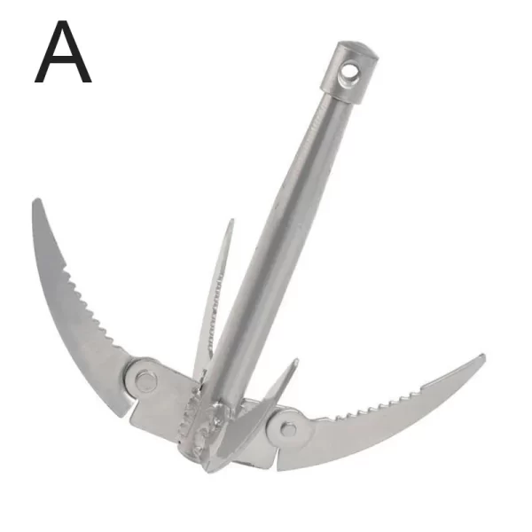 Outdoors Grappling Hook Survival Tool With Rope Folding Boats Anchor - Image 7
