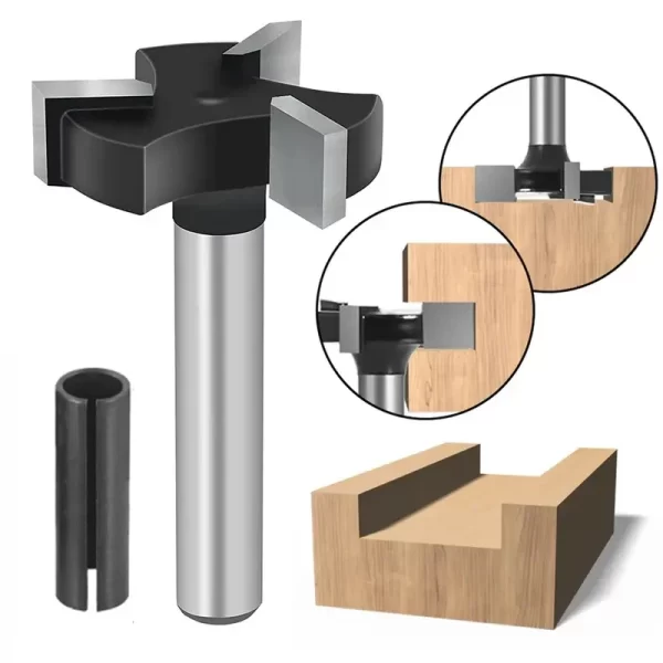 1/4 Shank Woodworking Milling Cutter T Shaped Slotting Cutter - Image 4
