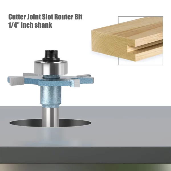 Wood Router 1/4in 6mm Shank Straight End Mill Trimmer Cleaning Flush Trim Corner Round Cove Box Bits - Image 2