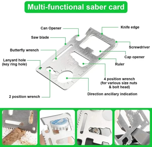 Survival kit set military outdoor travel mini camping tools aid kit emergency - Image 3