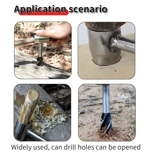 Outdoor Carpenter Drill Bits for Camping Survival Tools Drilling Holes Chopping Wood - Image 5