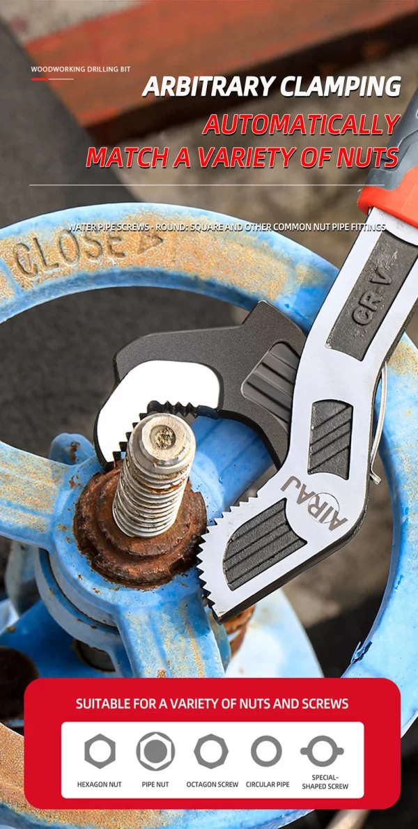 AIRAJ Universal Wrench Multi-Function Adjustable Wrench - Image 16