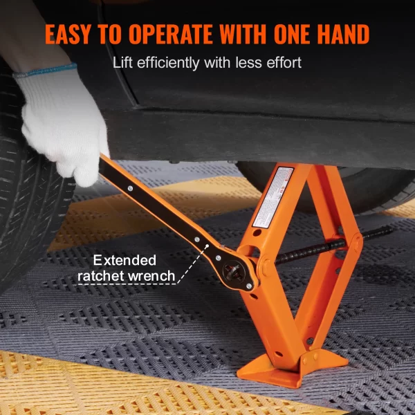 VEVOR Scissor Jack 2.5 Ton/5512 lbs Scissor Car Jack 3.7"-17.1" Lifting Range Scissor Lift Jack Portable Tire Jack for Car Truck - Image 5