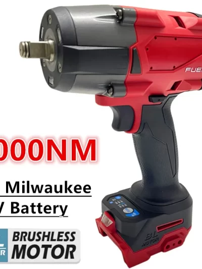 2000N.M High Torque Cordless Impact Wrench Brushless Electric Wrench 1/2 Inch Milwaukee 18V Battery