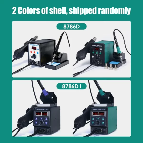 YIHUA 8786D Soldering Iron Hot Air Soldering Station Tool Welding Station - Image 6