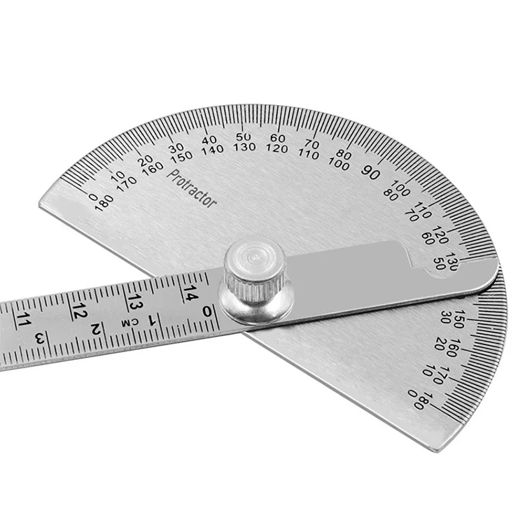 Angle Meter Measure Protractor Ruler Metal Finder 180 Degree Guage - Image 12