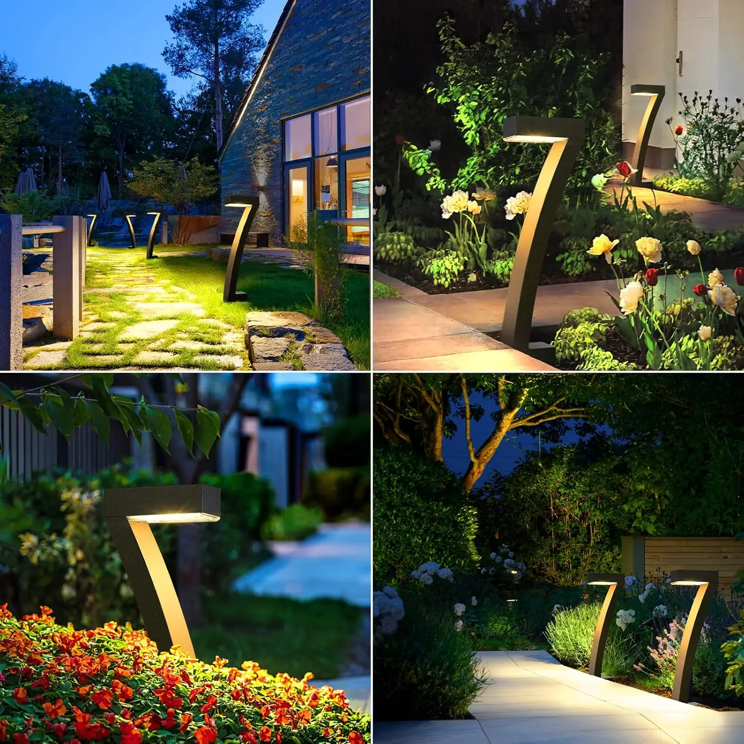 6Pack Bright Solar Outdoor Lights Pathway, 12 Hrs Solar Garden Lights, Auto On/Off - Image 6