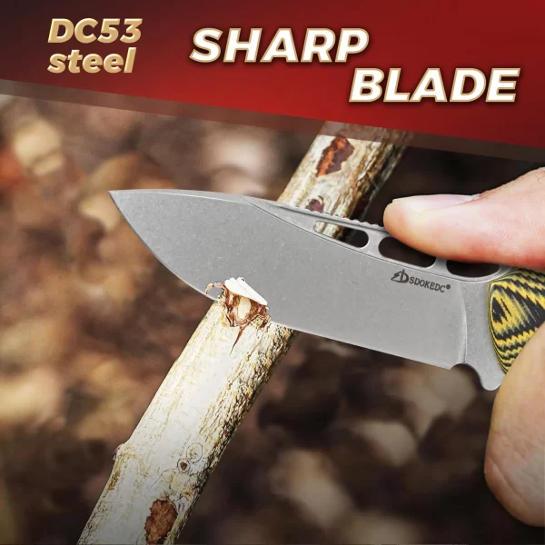 SDOKEDC Edc Fixed Blade Knife survival tactical hand tools - Image 14