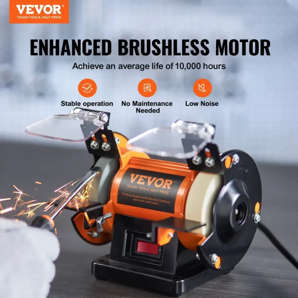 Jewelry Polisher Buffer Adjustable Speed Bench Grinder Polishing Machine - Image 2