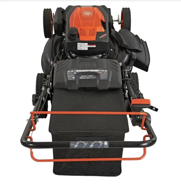 22 in. 201cc Select PACE 6 Speed CVT High Wheel RWD 3-in-1 Gas Walk Behind Self Propelled Lawn Mower, Black - Image 3
