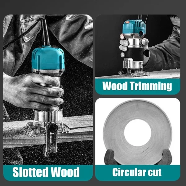 800WElectric Trimmer Wood Router Machine Woodworking - Image 4