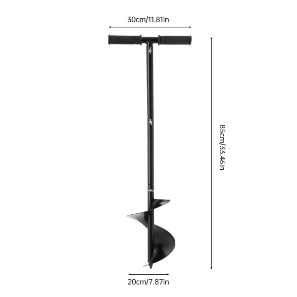 Manual Hand Earth Auger Fence Post Drill Soil Digger T-shaped Hole Borer Digger - Image 5