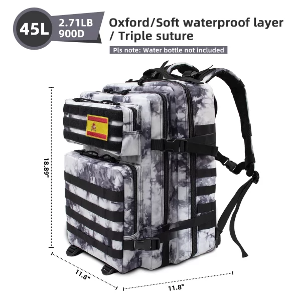 45L/25L Tactical Backpack Men's Travel Large Capacity Rucksacks - Image 32
