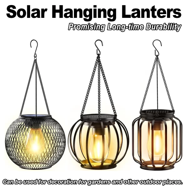 Solar Lantern Led Light Garden Lamps 3000k Lights Outdoor Waterproof - Image 10
