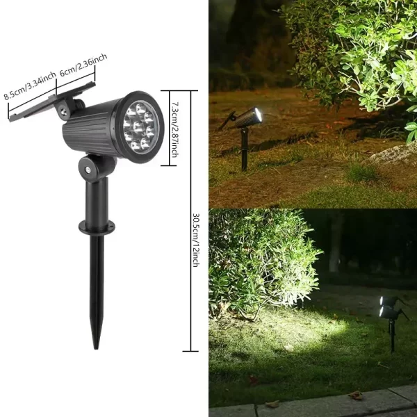 1~4Pack Solar Light Outdoor Adjustable 9LED Spotlight - Image 7