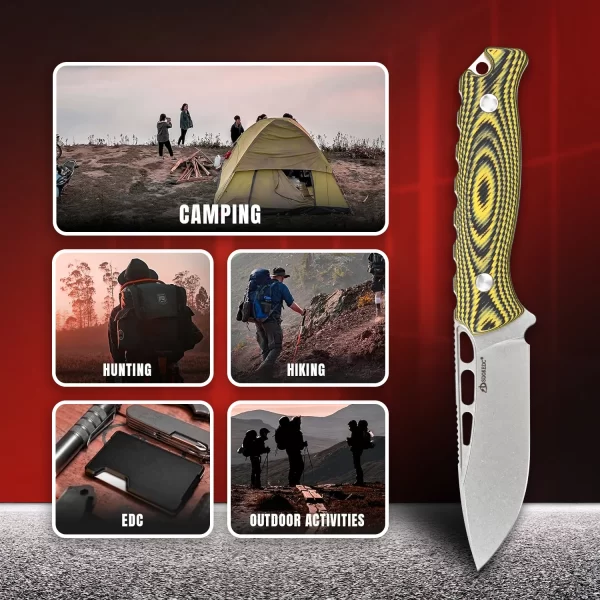 SDOKEDC Edc Fixed Blade Knife survival tactical hand tools - Image 17