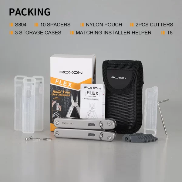 Roxon S804 Flex Multi tool Open-Source Modular Design and Customizable Multitool - Image 6