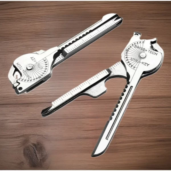Survival  8-in-1 Compact Outdoor Tool with Pliers, Folding Screwdriver & Bottle Opener - Image 4