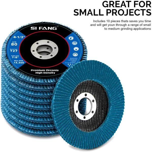 2/5/10pcs Flap Discs 115mm T27 Zirconia Grinding Wheels 40/60/80/120 Grit Professional Flap Discs Sanding For Angle Grinder - Image 20