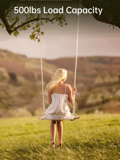 Wooden Tree Swing 500lbs Load Capacity Wooden Swing For Kids Adults Adjustable Height Waterproof