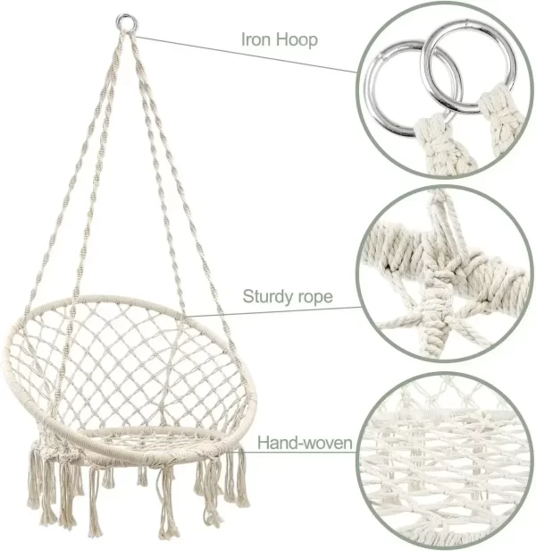 Hammock Chair Outdoor Garden Chair Hanging Hammock - Image 11