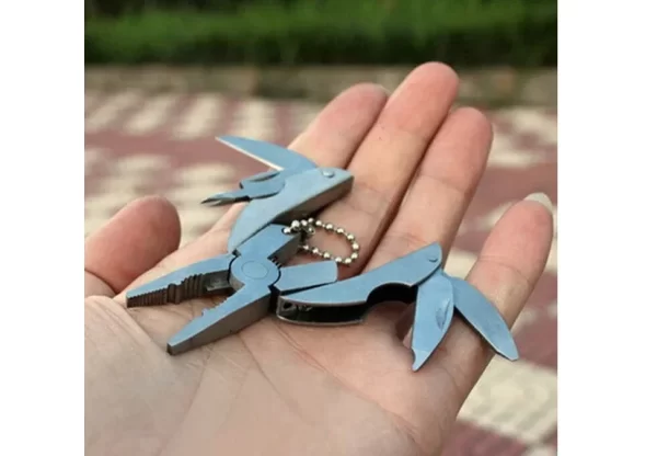 EDC Tools Travel Kits Portable Multifunction Folding Plier Stainless Steel Foldaway Knife - Image 4