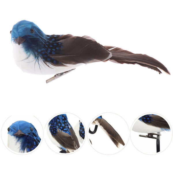1PC Artificial Feather Bird Garden Floral Decoration Bird Foam Feather Products Fake Sparrow - Image 21
