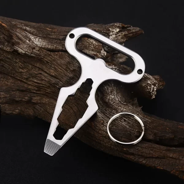 Outdoor EDC Survival Tool, Multifunctional Self-defense Spike,Wrench,Bottle Opener,Keychains - Image 22