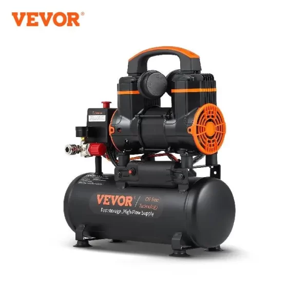 VEVOR Silent Air Compressor 900W 1450W 1800W Quiet Oil-free Portable Air Pump
