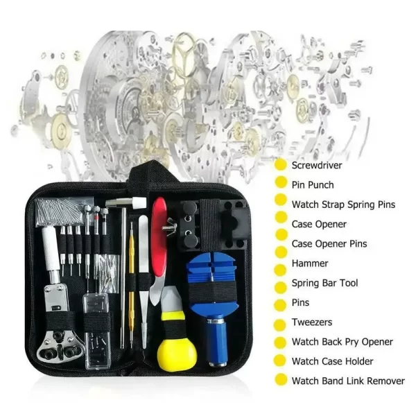 147-Piece Clock Maintenance Hardware Tools Watch Maintenance - Image 2