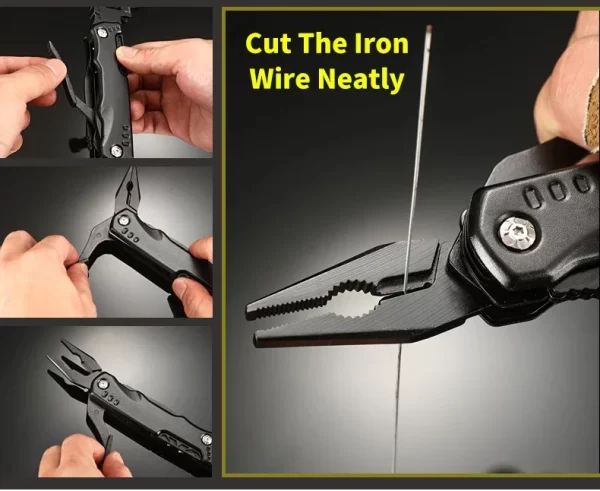 New Multifunctional Wrench Hammer Knife Pliers Survival Tool Stainless Steel Multi-tool Knife - Image 17