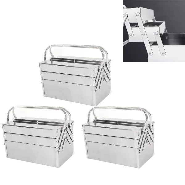 Cantilever Tool Box Rustproof High Hardness Retractable Portable Folding - Image 15