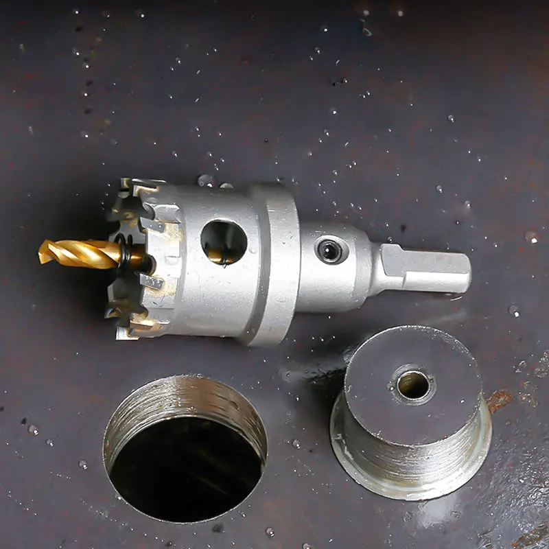TCT Hole Saw Carbide Tipped Hole Cutter With Titanium-Plated Pilot Drill Bit - Image 4