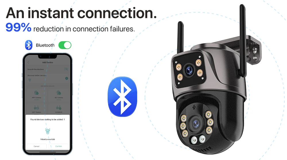 4K 8MP HD Wifi PTZ Camera Outdoor 4MP - Image 9