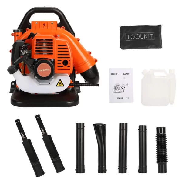 52CC Gas Powered Backpack Leaf Blower 2 Stroke Strong Wind Snow Blower 550 CFM Garden Yard Power Tools - Image 3