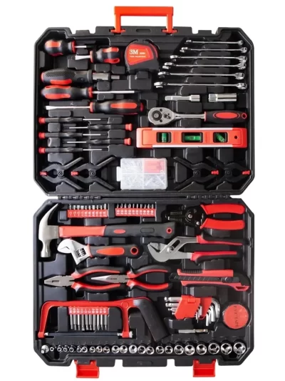 198-Piece Home Tool Set Includes Screwdrivers, Wrenches, Pliers, and More