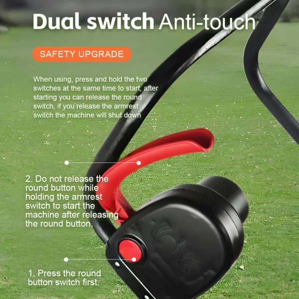 1200W/1600W Hand Push Weeder High Power Electric Lawn Mower - Image 5