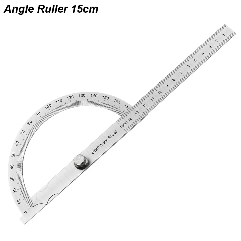 Angle Meter Measure Protractor Ruler Metal Finder 180 Degree Guage - Image 7