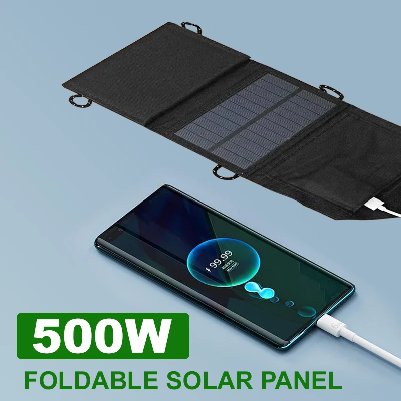 Foldable Solar Panel 500W Portable Solar Panels Fast Charger - Image 6