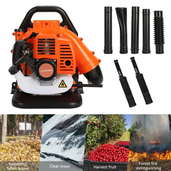 52CC Gas Powered Backpack Leaf Blower 2 Stroke Strong Wind Snow Blower 550 CFM Garden Yard Power Tools - Image 8