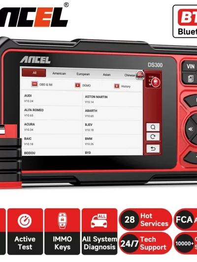 ANCEL DS300 OBD2 Car Scanner Bluetooth Auto All System Diagnostic Tool