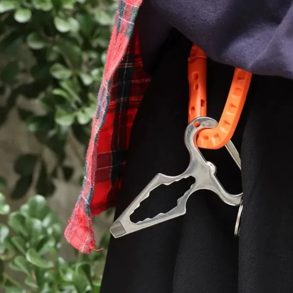 Outdoor EDC Survival Tool, Multifunctional Self-defense Spike,Wrench,Bottle Opener,Keychains - Image 12
