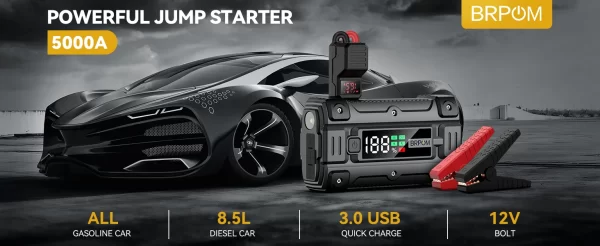 Car Jump Starter 3000A/4000A/5000A Battery Charger Emergency Power Bank Booster for 12V - Image 15