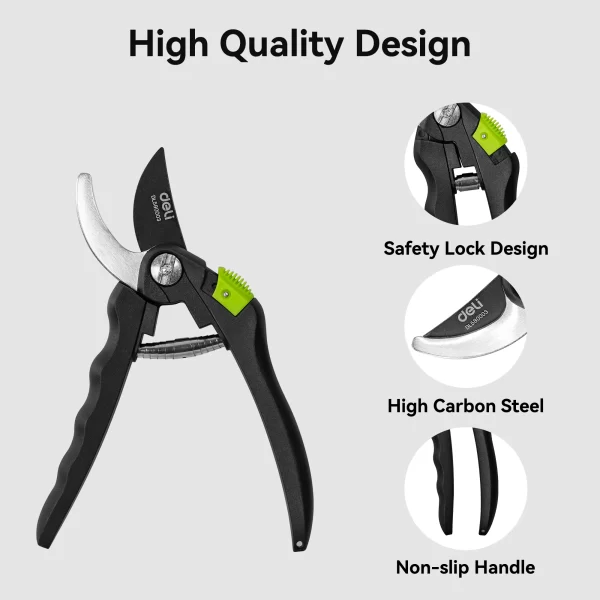 Deli 3-Piece Loppers, Hedge Clippers & Pruners Set - Image 9