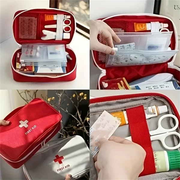 First Aid Kit Emergency Survival Bag Handbag Durable Trauma Bag - Image 3
