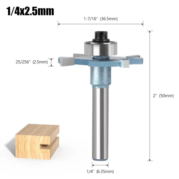 Wood Router 1/4in 6mm Shank Straight End Mill Trimmer Cleaning Flush Trim Corner Round Cove Box Bits - Image 7