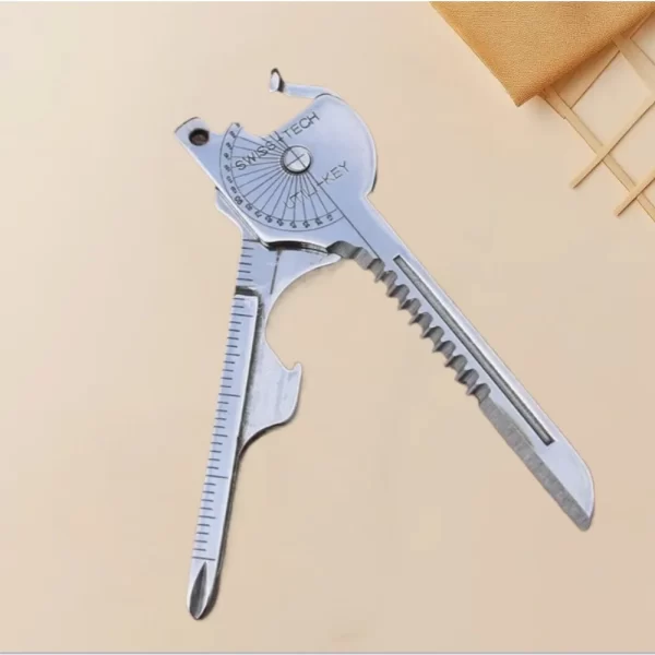 Survival  8-in-1 Compact Outdoor Tool with Pliers, Folding Screwdriver & Bottle Opener - Image 6